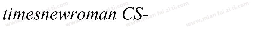 timesnewroman CS字体转换